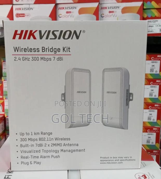 Hikvision Wireless Bridge Kit 2.4ghz 1km Ds-3wf100-Ei-2n · Photo 4
