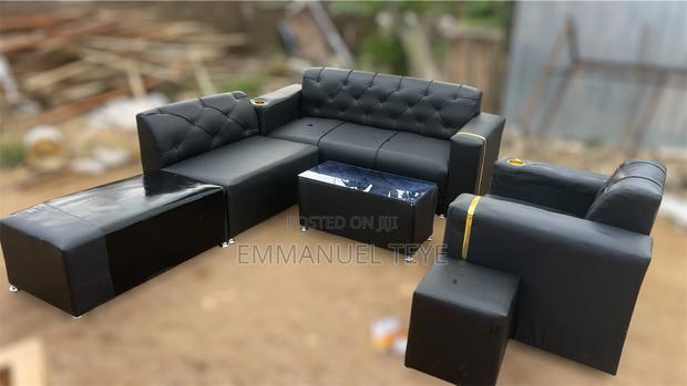 Black Americans Leather Sofa Set (Free Delivery) · Photo 4