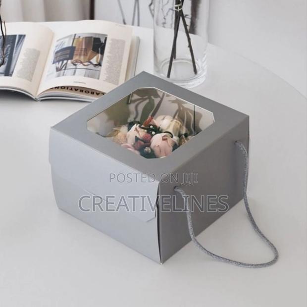 Cubic Cake Box With Rope · Photo 3