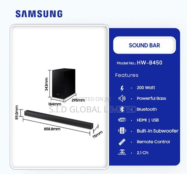 Powerful Bass Samsung B-Series Soundbar Hwb450 · Photo 2