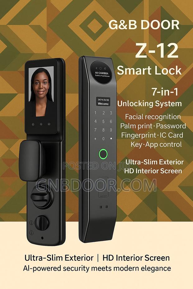 G B Smart Lock With Faceid Fingerprint Digital Door Handle photo 3