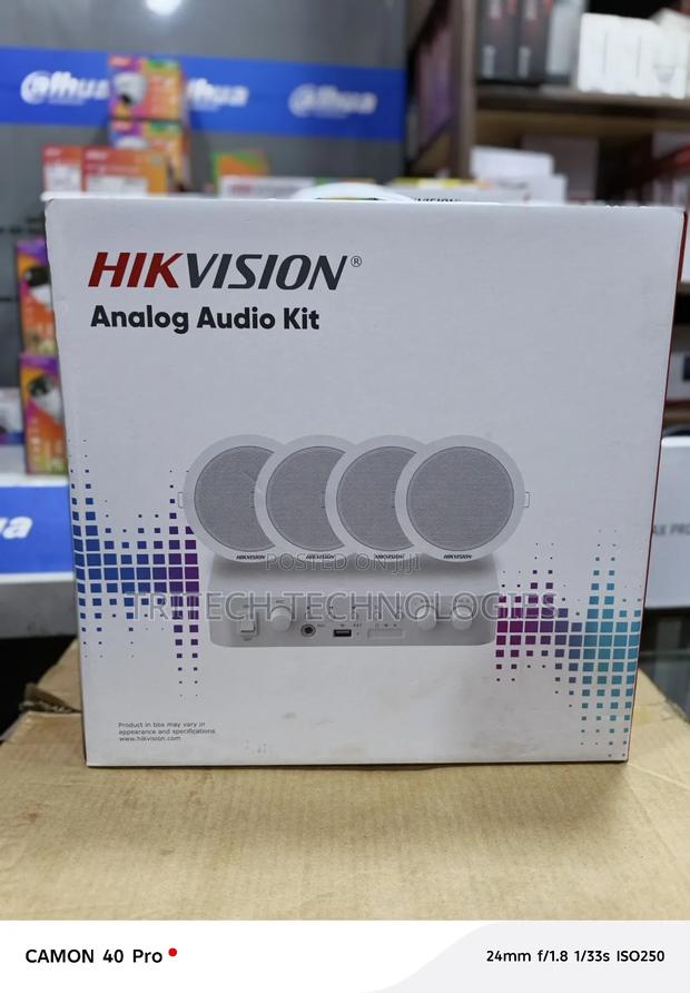 Hikvision Analog Audio Kit + 60w +Amplifier+Ceiling Speaker · Photo 4