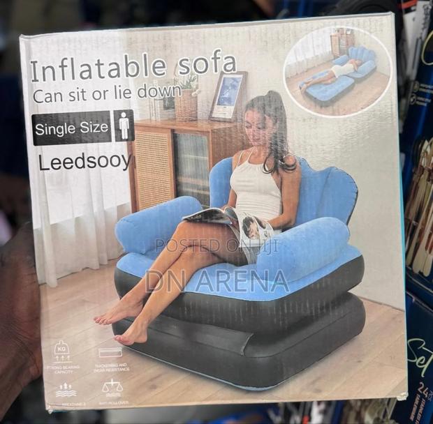 Inflatable Sofa With Air Pump Outdoor Adult Lazy Sofa photo 2