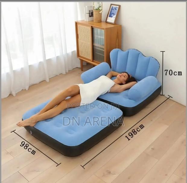 Inflatable Sofa With Air Pump Outdoor Adult Lazy Sofa photo 3