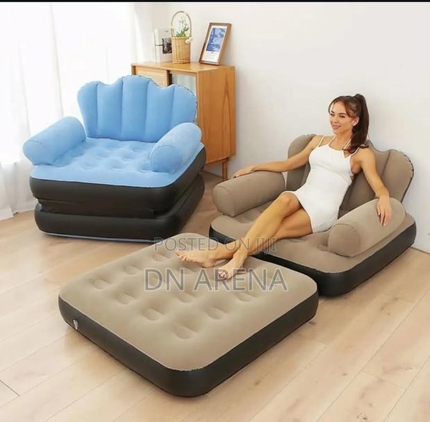 Inflatable Sofa With Air Pump Outdoor Adult Lazy Sofa photo 4