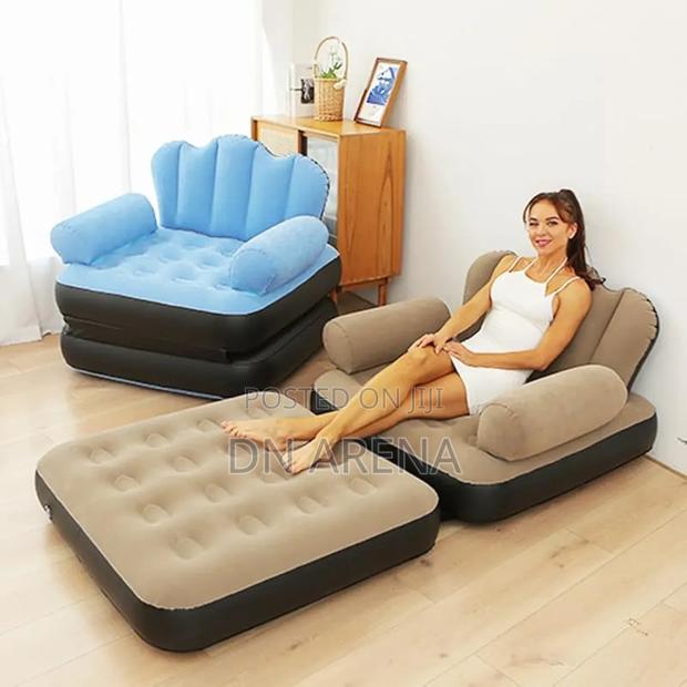 Inflatable Sofa With Air Pump Outdoor Adult Lazy Sofa photo 6