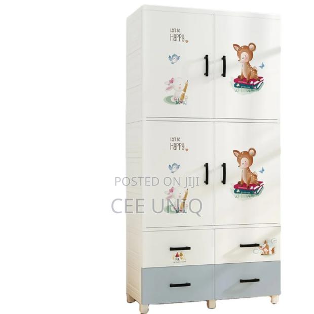 Plastic Clothes Wardrobe With Storage Drawers
