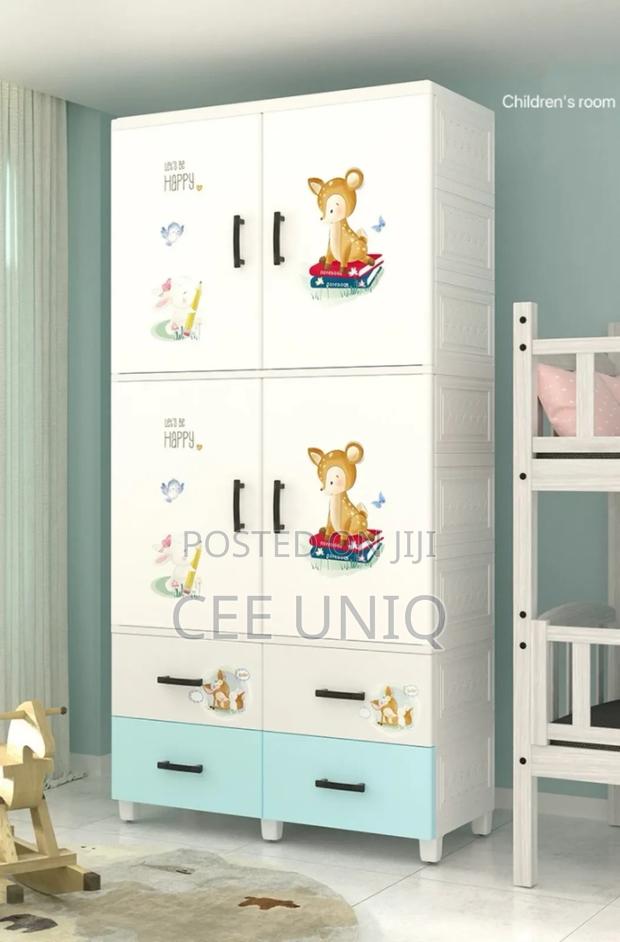 Plastic Clothes Wardrobe With Storage Drawers photo 2