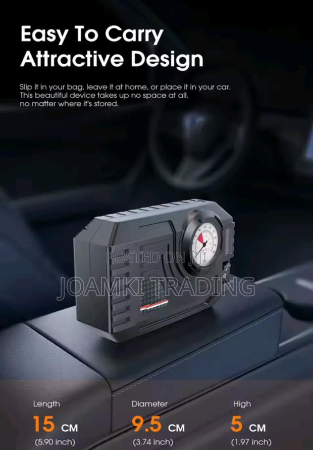 Carsun Mini Air Pump Tyre Inflator Portable Compressor Wired photo 5