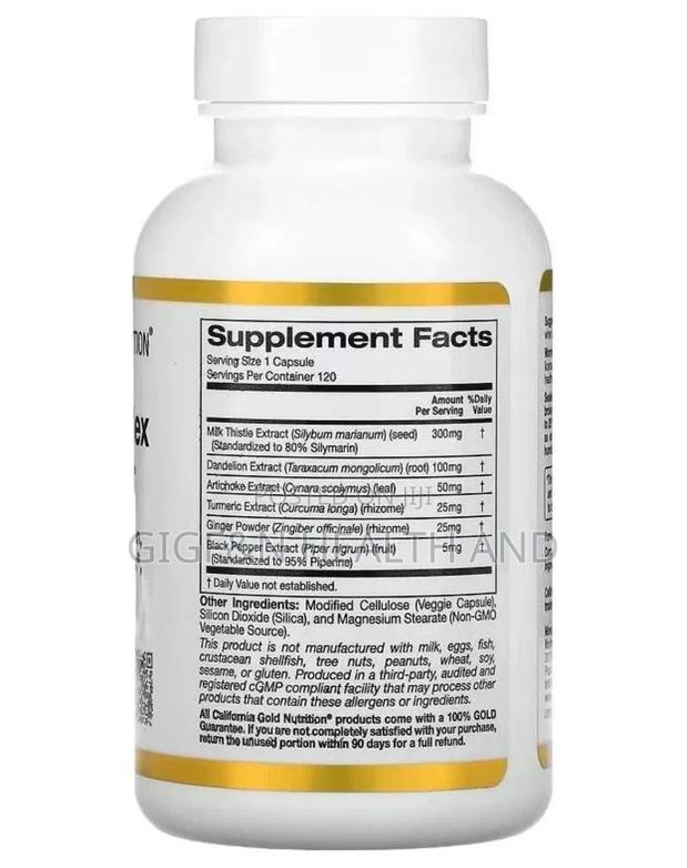 California Gold Silymarin Complex, Fatty Liver Health (2028expiry) photo 2