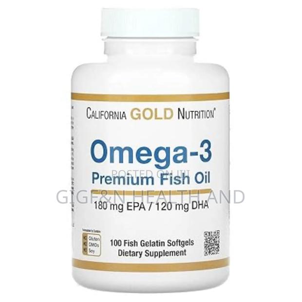 California Gold Omega-3 Premium Fish Oil, 100 Softgel