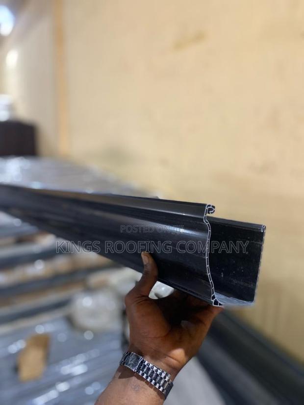 Black Colored Rain Gutters