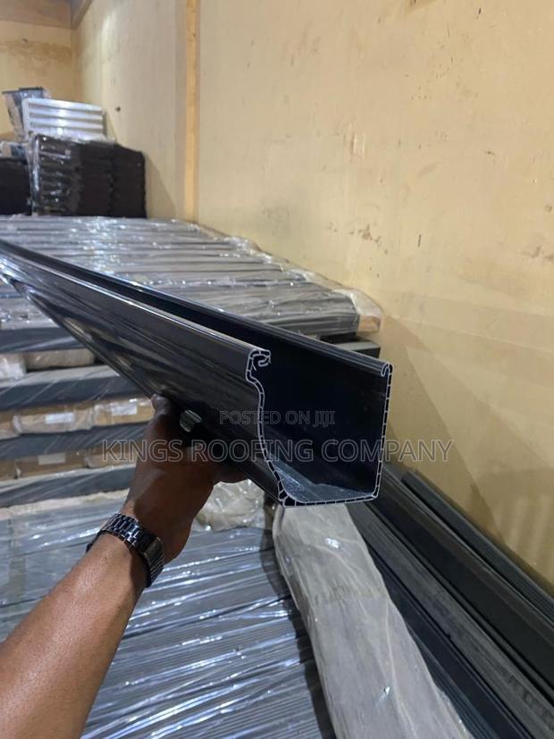 Black Colored Rain Gutters