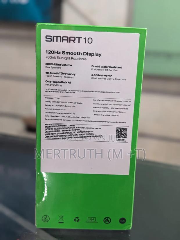 New Infinix Smart 10 128 GB Black photo 2