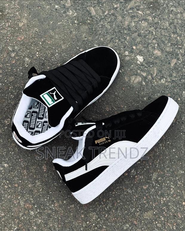 Puma Suede Big Laces Black White · Photo 4