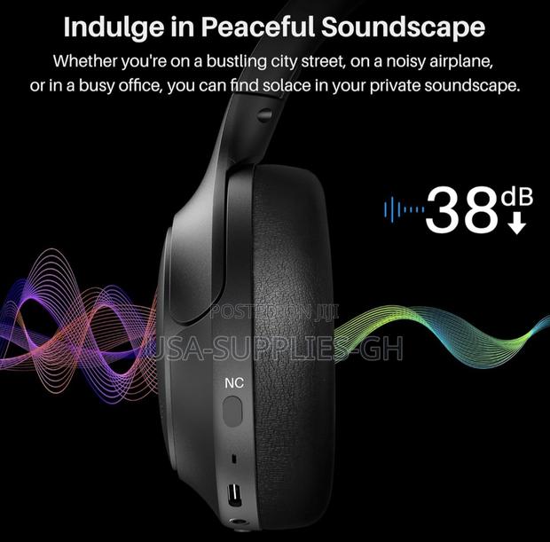 Tozo Ht2 Hybrid Active Noise Cancel Wireless Headphones -Usa photo 5