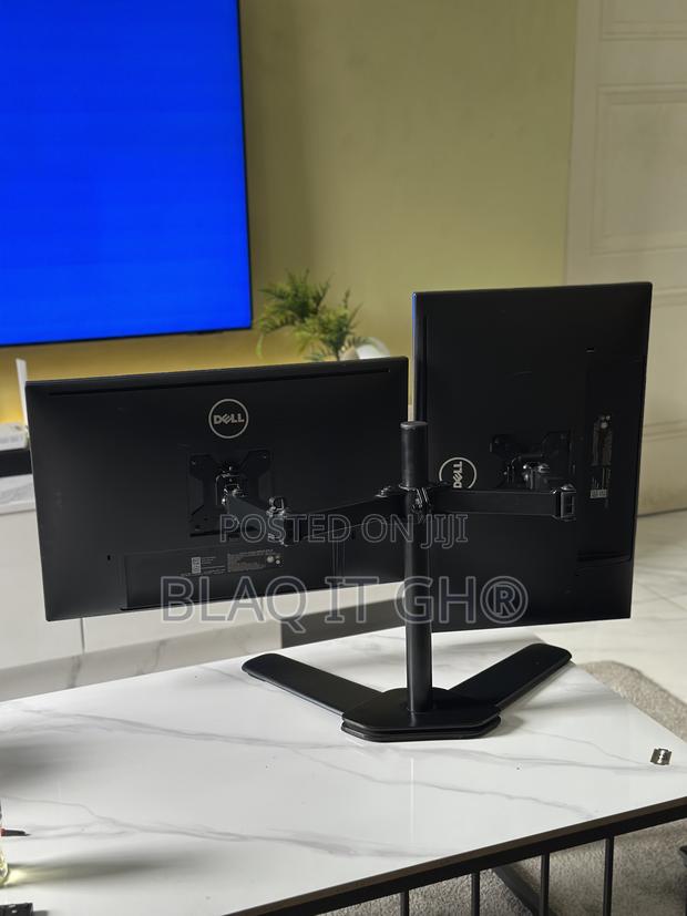 Dual 24 Inches Dell Sharp Monitor With Dual Stand