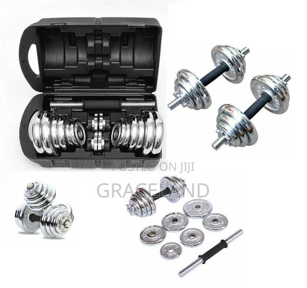 This Is Original Chrome 15 Kg Dumbbell Set Adjustable Gym.