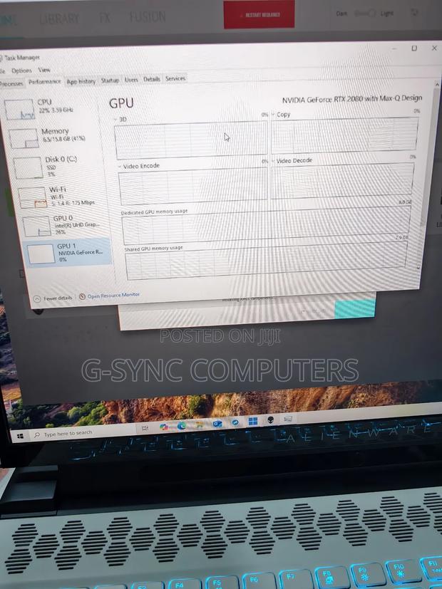 Laptop Dell Alienware M17 R2 16GB Intel Core i7 SSD 1T photo 7