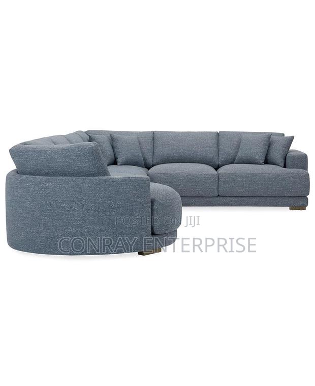 Vasher 166” 4-Pc Fabric Sectional Sofa With Cuddler. photo 3