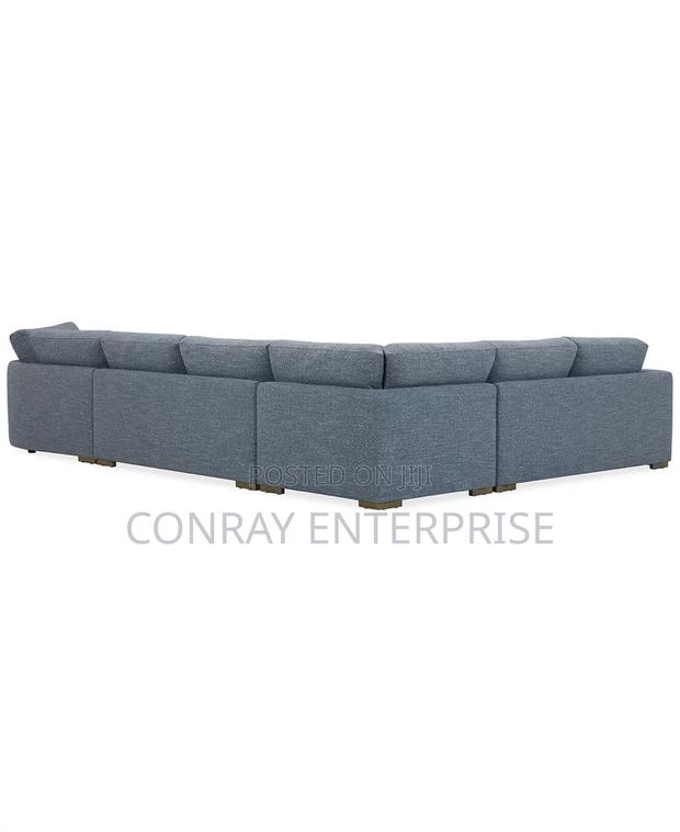 Vasher 166” 4-Pc Fabric Sectional Sofa With Cuddler. photo 5