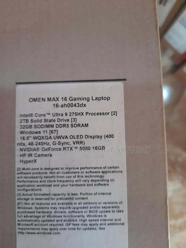 New Laptop HP Omen Max 16 32GB Intel Core Ultra 9 SSD 2T photo 5