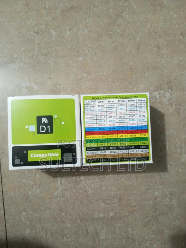 Dymo D1 Label Cassette 5 in 1 Pack