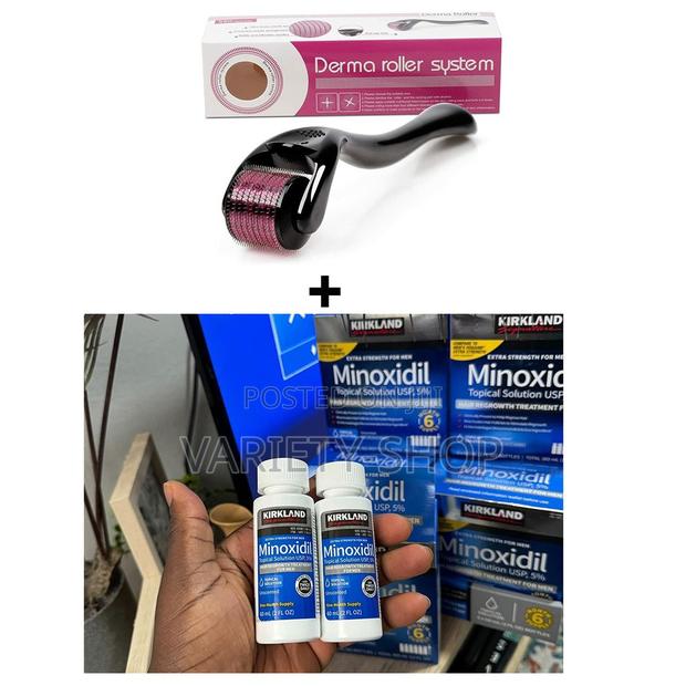 2 Bottles of Kirkland + 1 Derma Roller · Photo 2