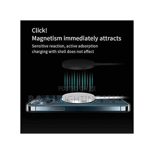 Portable Fast Wireless Magnetic Charger With White