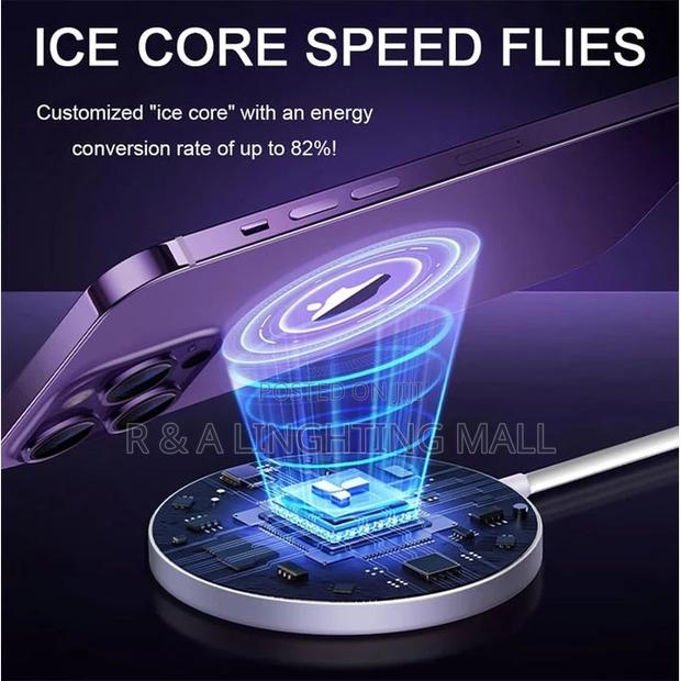 Portable Fast Wireless Magnetic Charger With White photo 4
