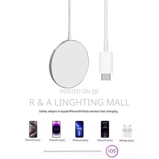 Portable Fast Wireless Magnetic Charger With White photo 5