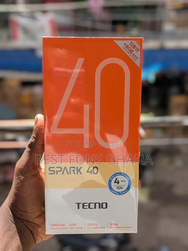 New Tecno Spark 40 128 GB Black photo 2