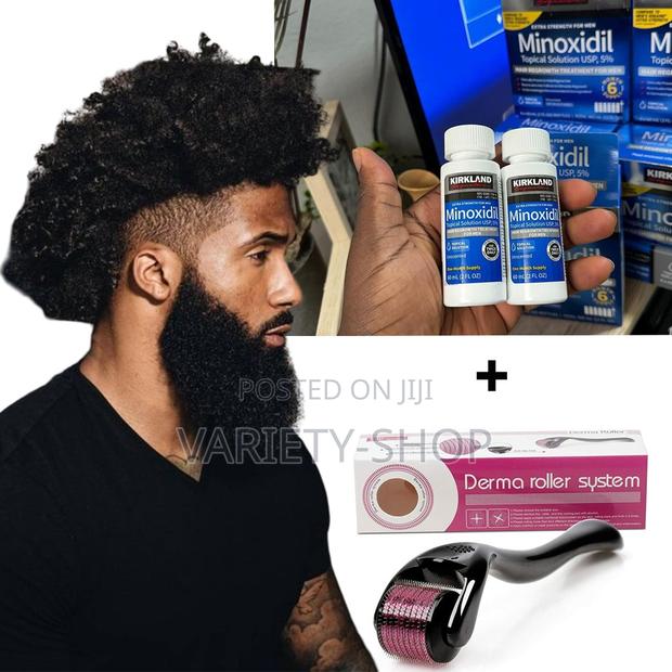Super Combo for Beard and Hair Growth (2 Kirkland + 1 Roller · Photo 2