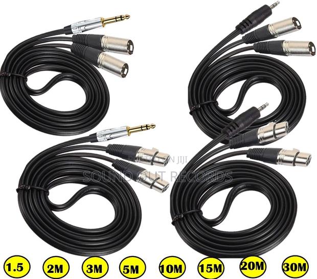 Durable 6.5mm to Dual Male/Female XLR Cables · Photo 1