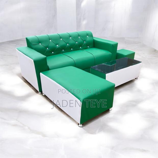 White Green American Leather Set photo 2