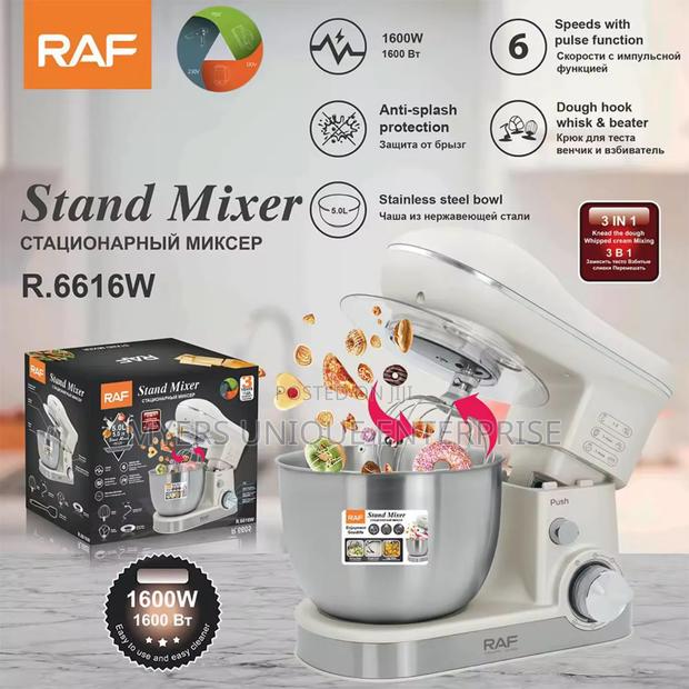 Raf 4l Stand Mixer With Dough Hook Whisk and Beater · Photo 2
