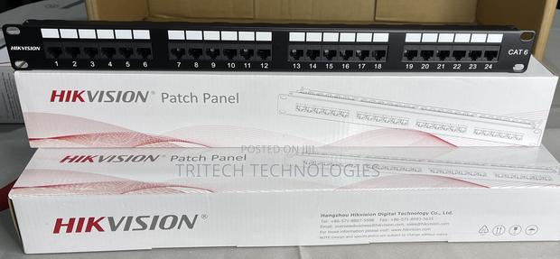 Hikvision Cat6 Patch Panel 24port Gold Plated High Speed · Photo 4