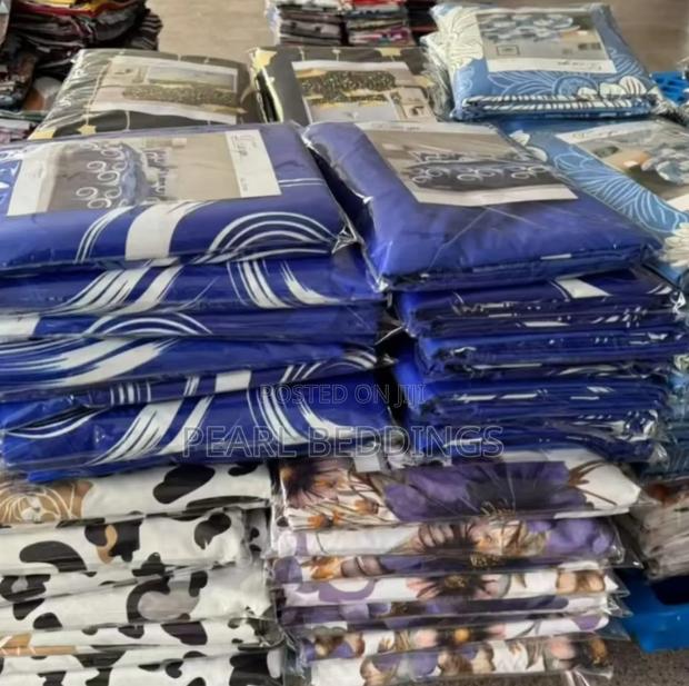 Premium Quality Cotton 5pcs Bedsheet Set Available In Colors photo 2