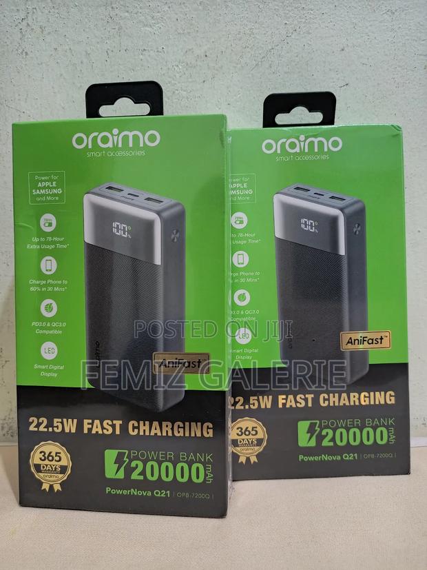 Oraimo Powernova Q21 20000mah 22.5w Power Bank · Photo 3