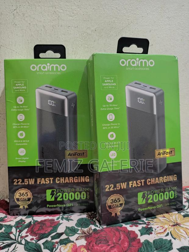 Oraimo Powernova Q21 20000mah 22.5w Power Bank · Photo 3