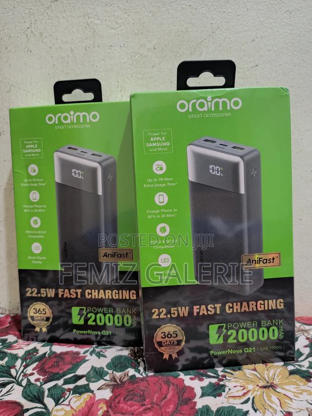 Oraimo Powernova Q21 20000mah 22.5w Power Bank · Photo 4