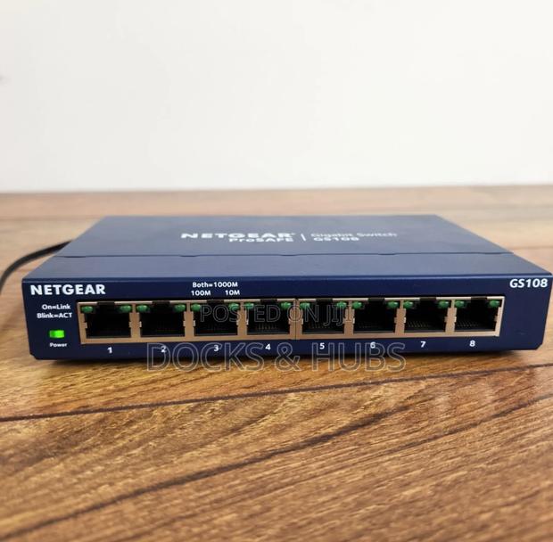 Netgear 8-Port Gigabit Ethernet Unmanaged Switch (Gs108)
