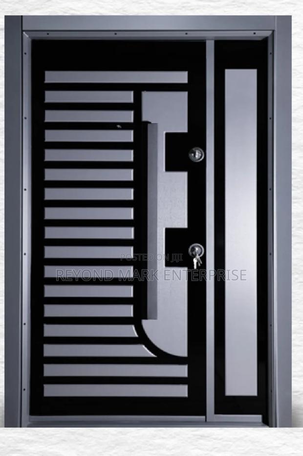 Single Security Door, Luxury PVC Embosed, Turkey Doors · Photo 4