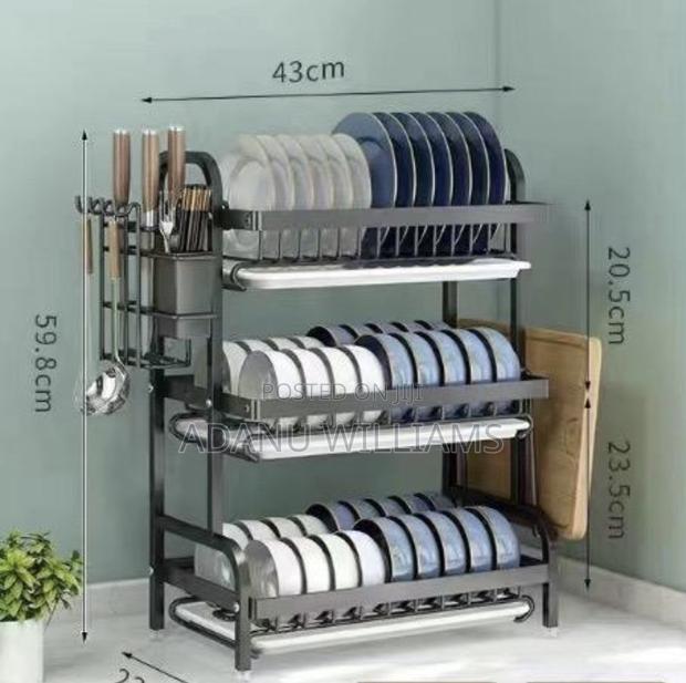 3tiers Multifunctional Kitchen Bowl and Plate Rack · Photo 2