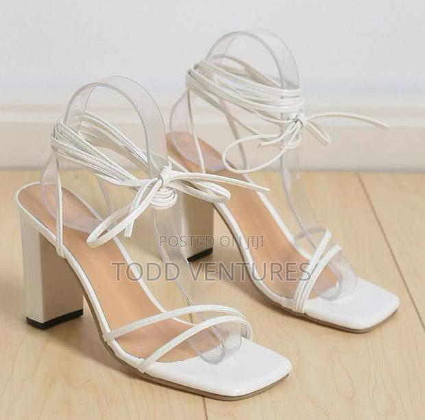 Sexy Square-Toe Ankle Strap High Heels photo 3