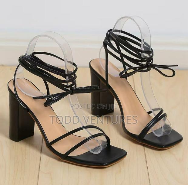 Sexy Square-Toe Ankle Strap High Heels
