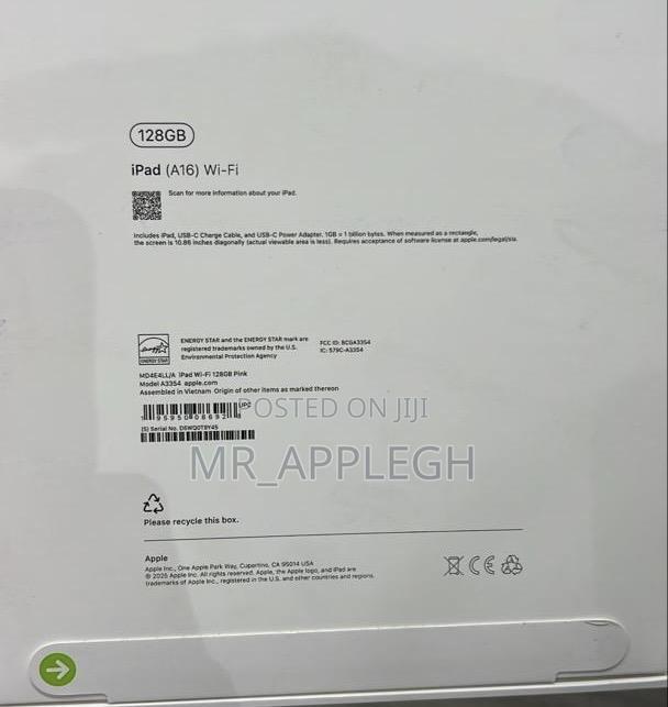 New Apple iPad (2025) 128 GB Pink photo 3