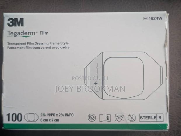 3m 1624w Tegaderm Association, 6cm X 7cm, 100 Pieces