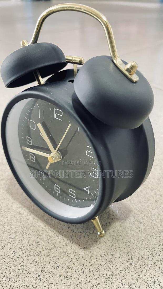 Desk Alarm Clock Black photo 3