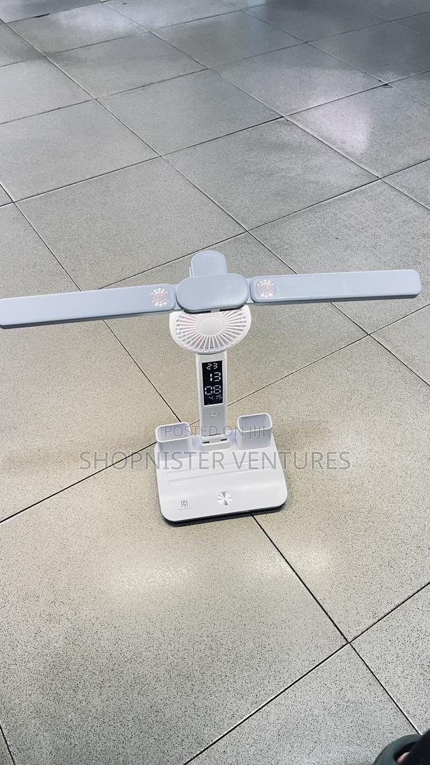 Led Digital Clock Fan and Clock Desk Lamp photo 6